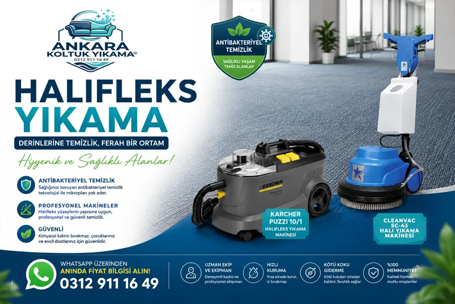 Ankara Halıfleks Yıkama Hizmeti